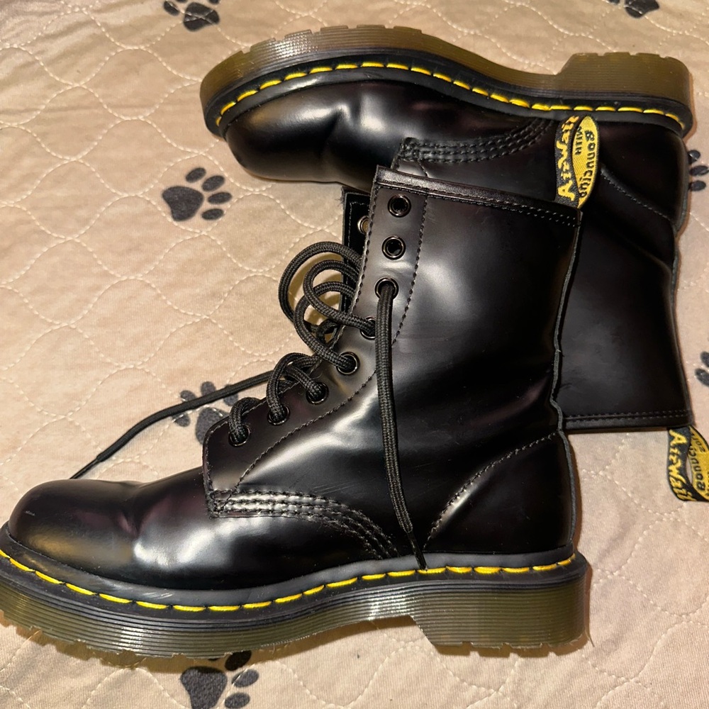 Dr. Martens Gray Suede Boots
